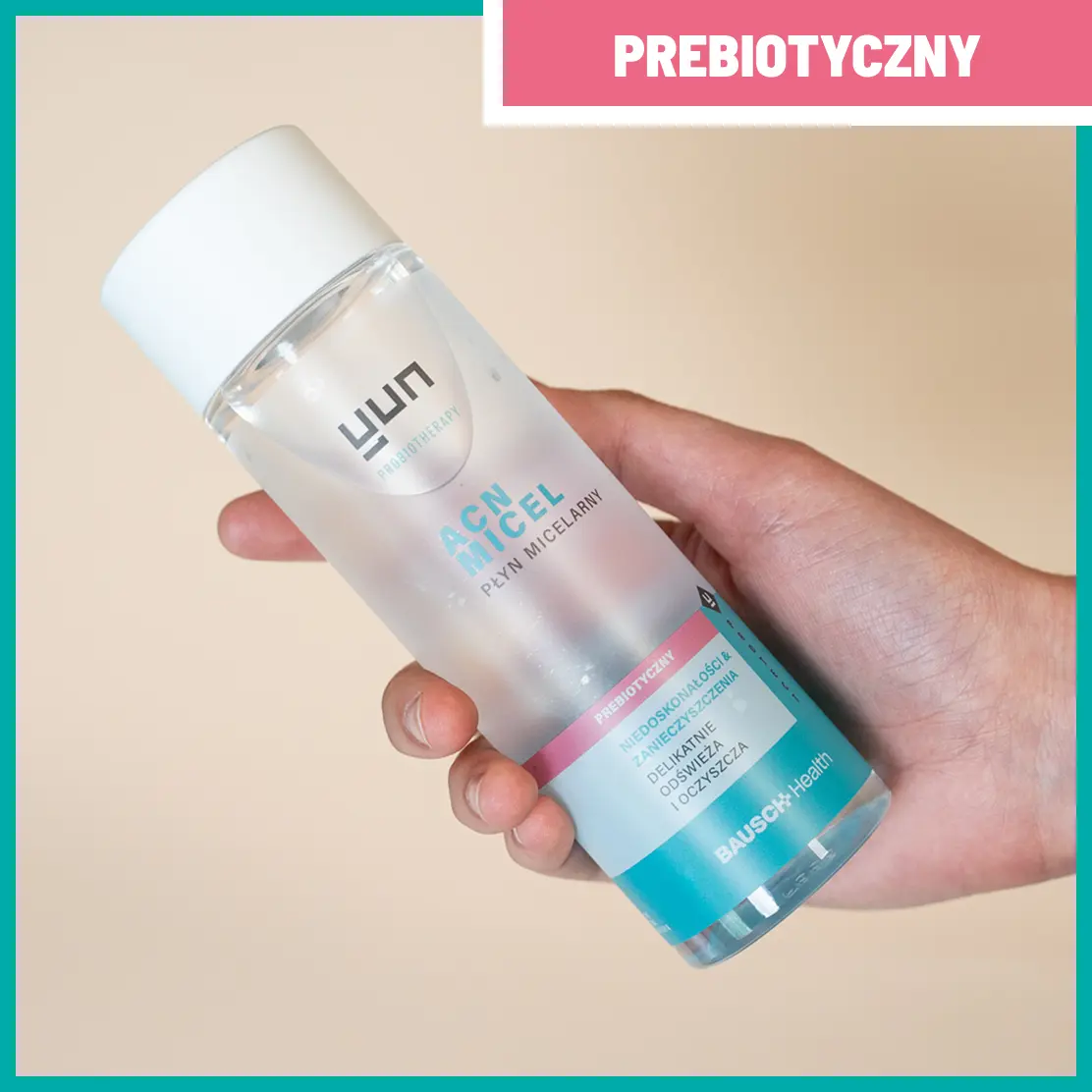 Opakowanie płynu micelarnego Yun ACN Micel do oczyszczania skóry.