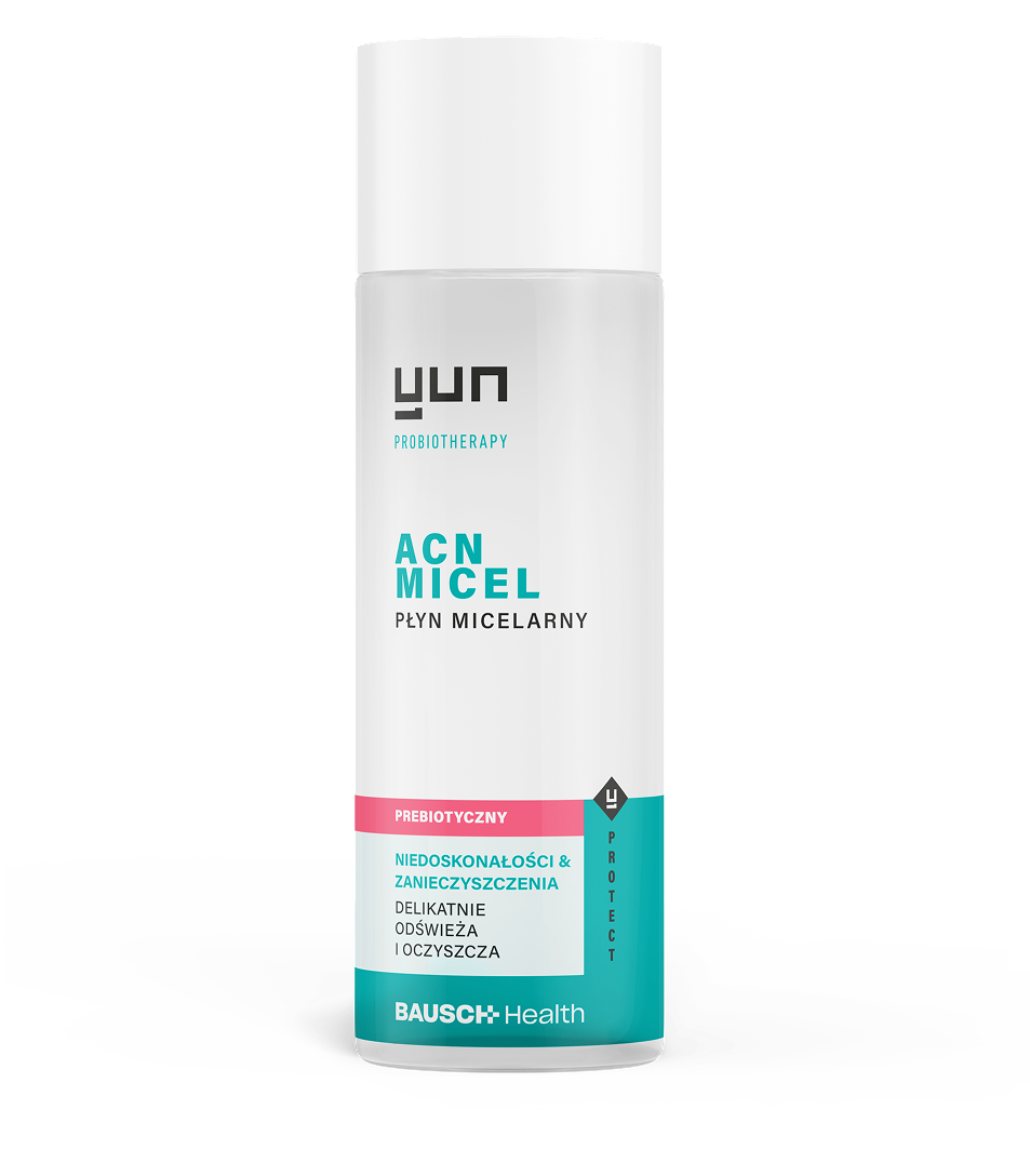 Opakowanie płynu micelarnego Yun ACN Micel do oczyszczania skóry.